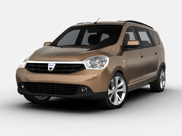 3d dacia car model - Dacia Lodgy (2013)... by Swan3DStudios